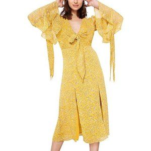 East Order Ry Midi Dress in SunLeaf Size Small